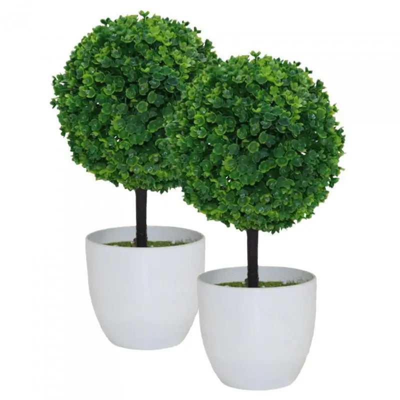 Artificial Plants Potted Green Bonsai Small Tree Grass Plants Pot Ornament Fake Flowers for Home Garden Decoration Wedding Party