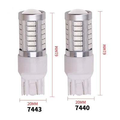 1 PCS PY21W P21/5W 1156 Ba15s 1157 Bay15d For Car LED Bulbs Turn Signal Light 12V 33SMD 7000K White Brake Reverse Parking Lamps